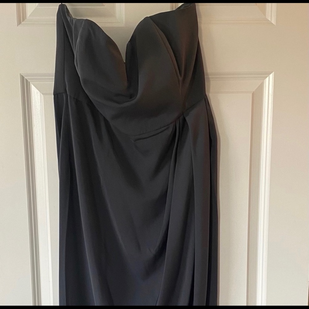 NWT ShonaJoy U Wire Bustier Dress. Charcoal.